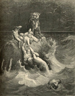 Gustave Doré The Flood The Royal Line of Salvation
